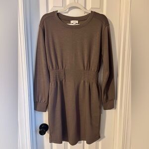 LOFT Long Sleeve Dress Olive Green. Size XS. NWOT